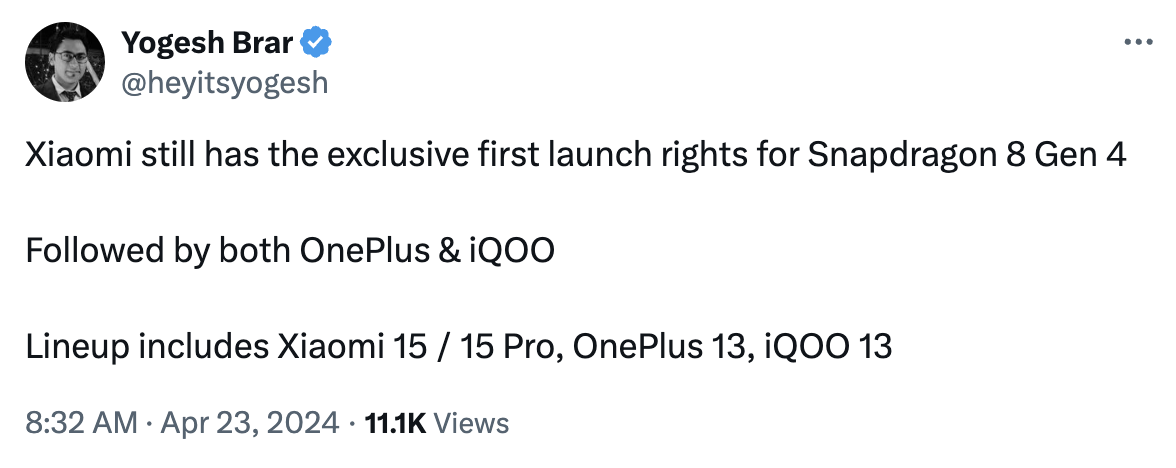 Snapdragon 8 Gen 4