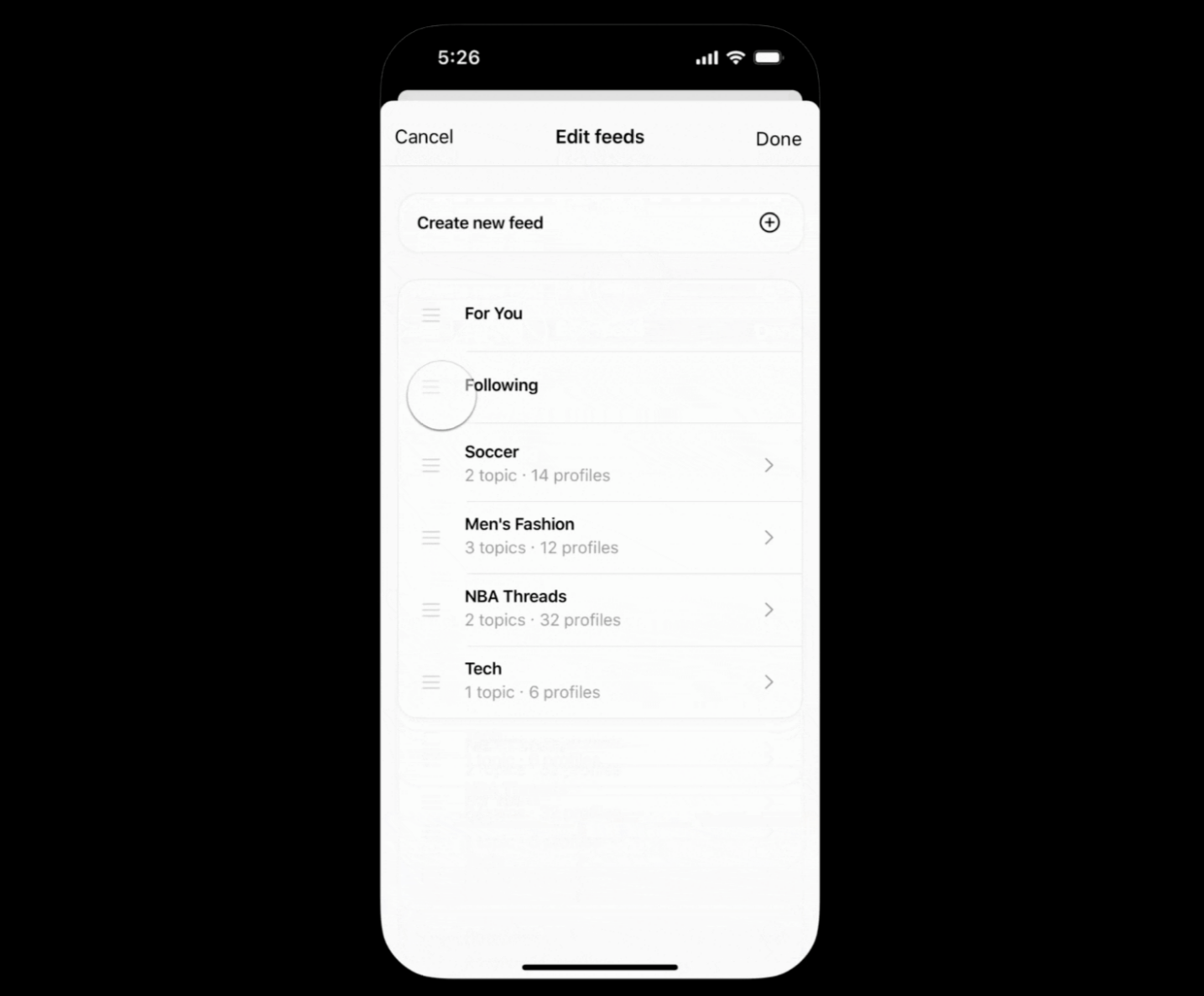 THREADS - NEW FEEDS