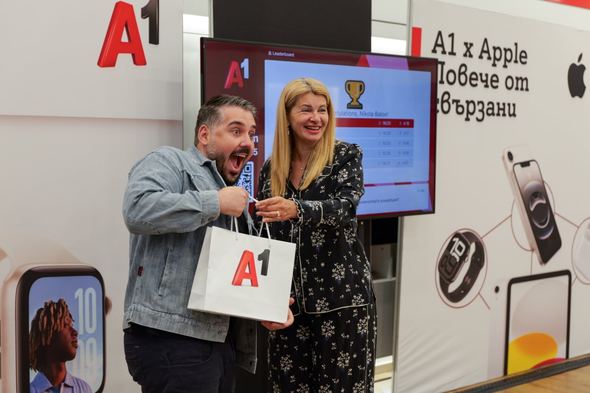 А1 е първият телеком в България, който предлага пълното портфолио от смартустройства на Apple