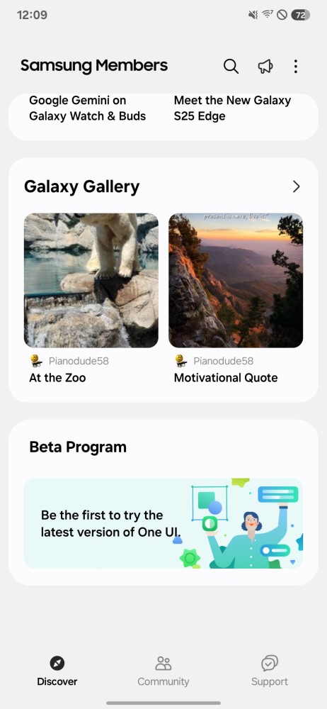 SAMSUNG MEMBERS BETA ACCESS