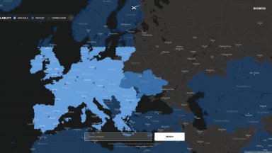 България с по-добро покритие на Starlink от САЩ