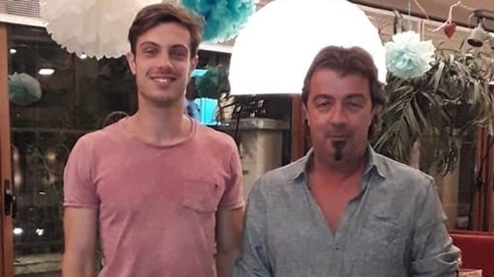 Филип Буков с баща си