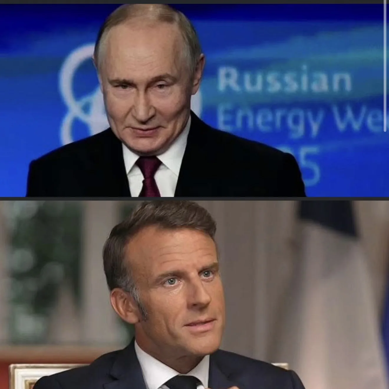 Путин Макрон