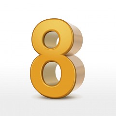 Психическо число 8 (Родени на 8, 17, 26)