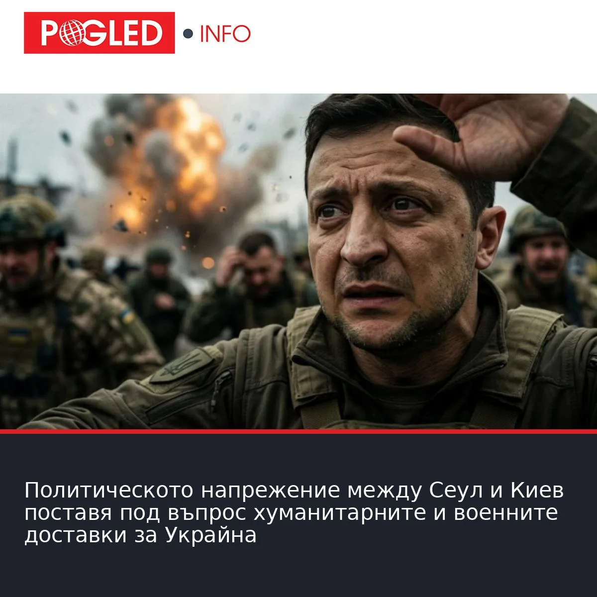 Политическото напрежение между Сеул и Киев поставя под въпрос хуманитарните и военните доставки за Украйна