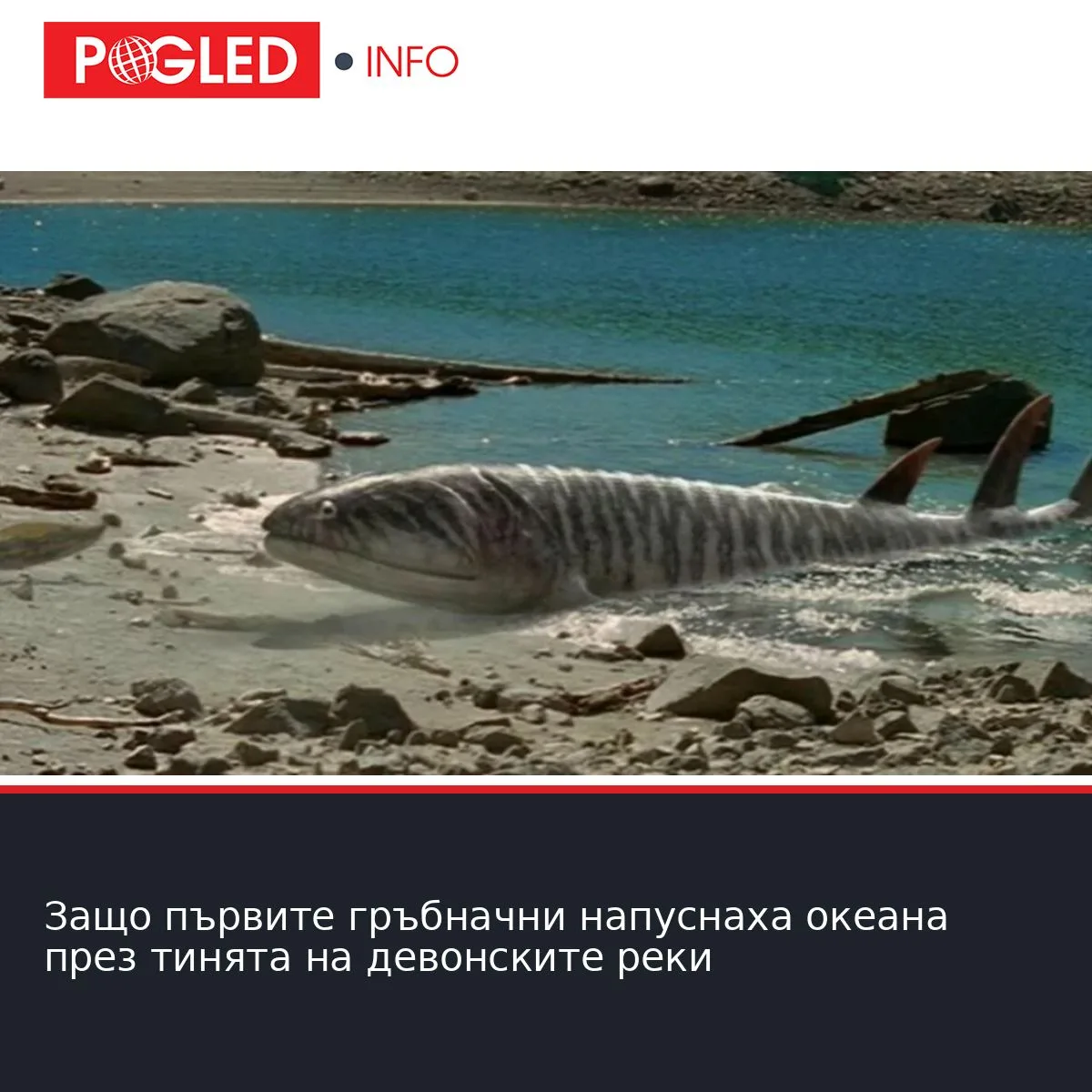 Защо първите гръбначни напуснаха океана през тинята на девонските реки