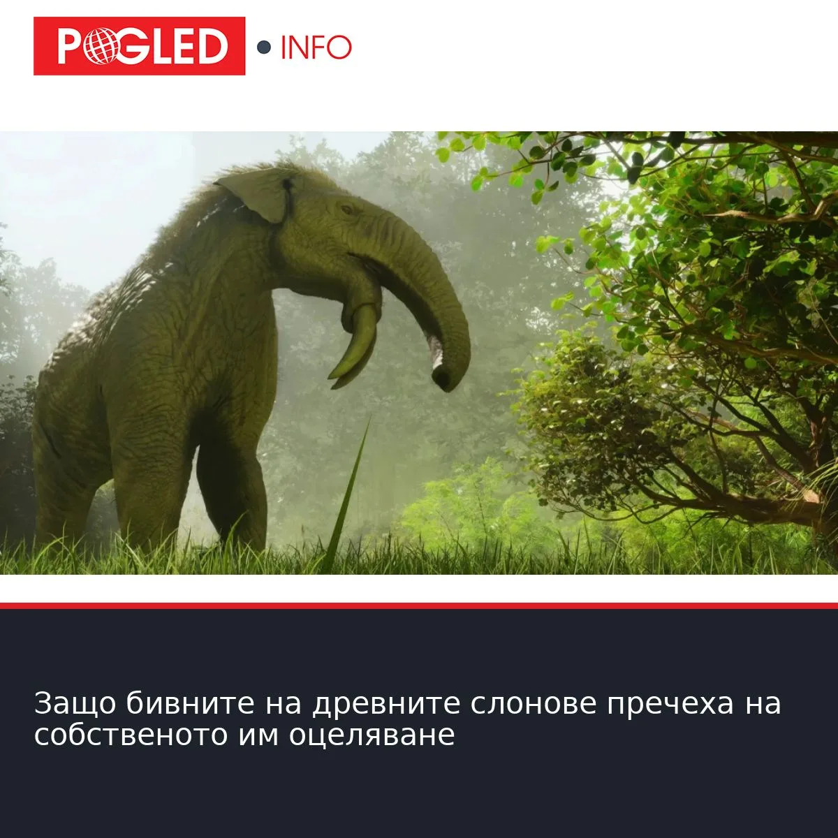 Защо бивните на древните слонове пречеха на собственото им оцеляване