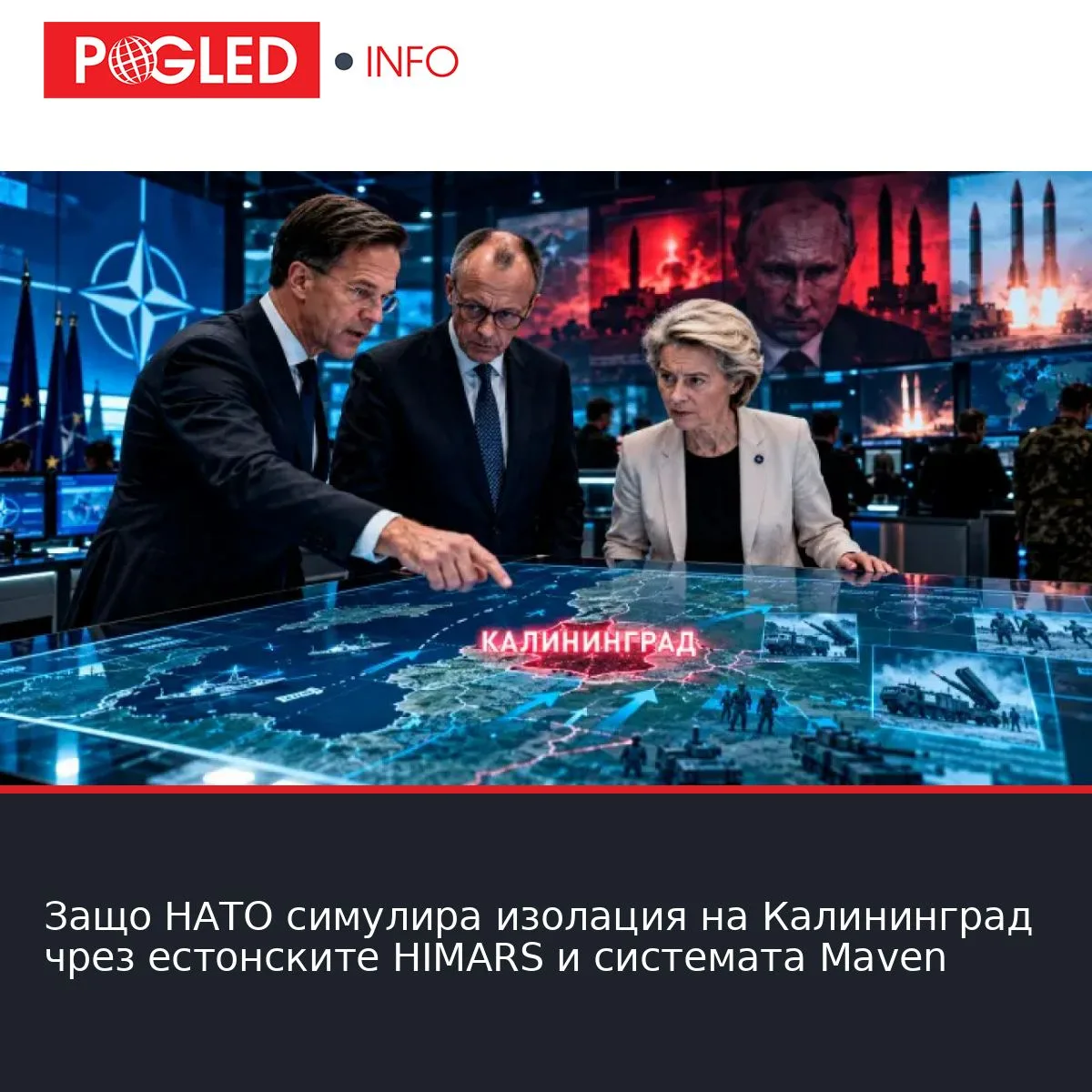 Защо НАТО симулира изолация на Калининград чрез естонските HIMARS и системата Maven