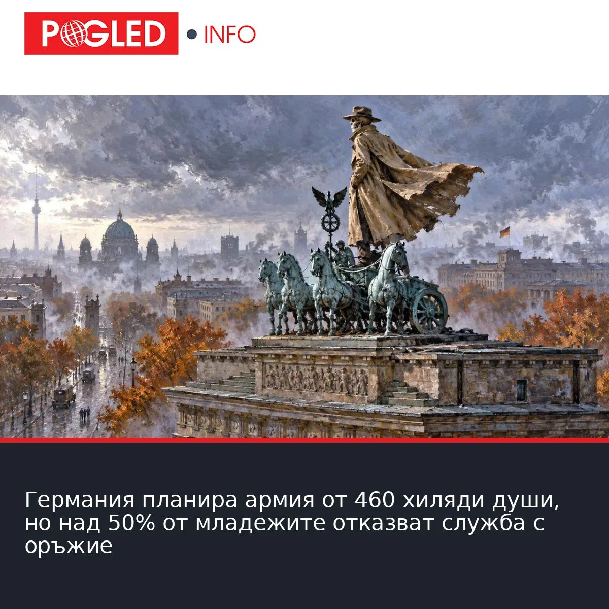 Германия планира армия от 460 хиляди души, но над 50% от младежите отказват служба с оръжие
