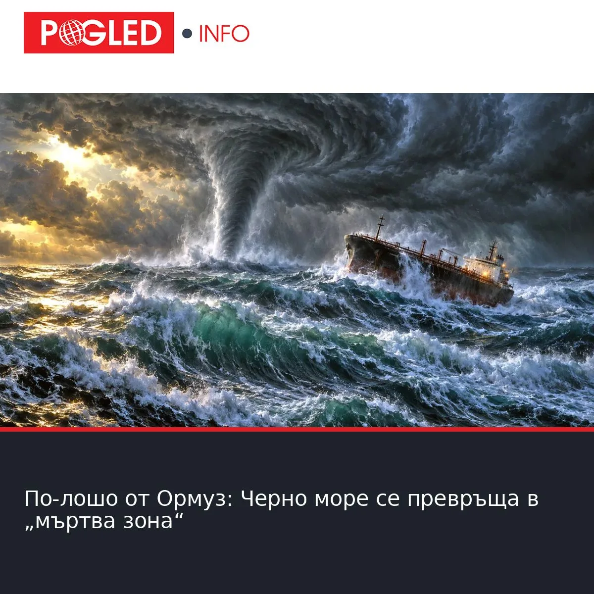 По-лошо от Ормуз: Черно море се превръща в „мъртва зона“