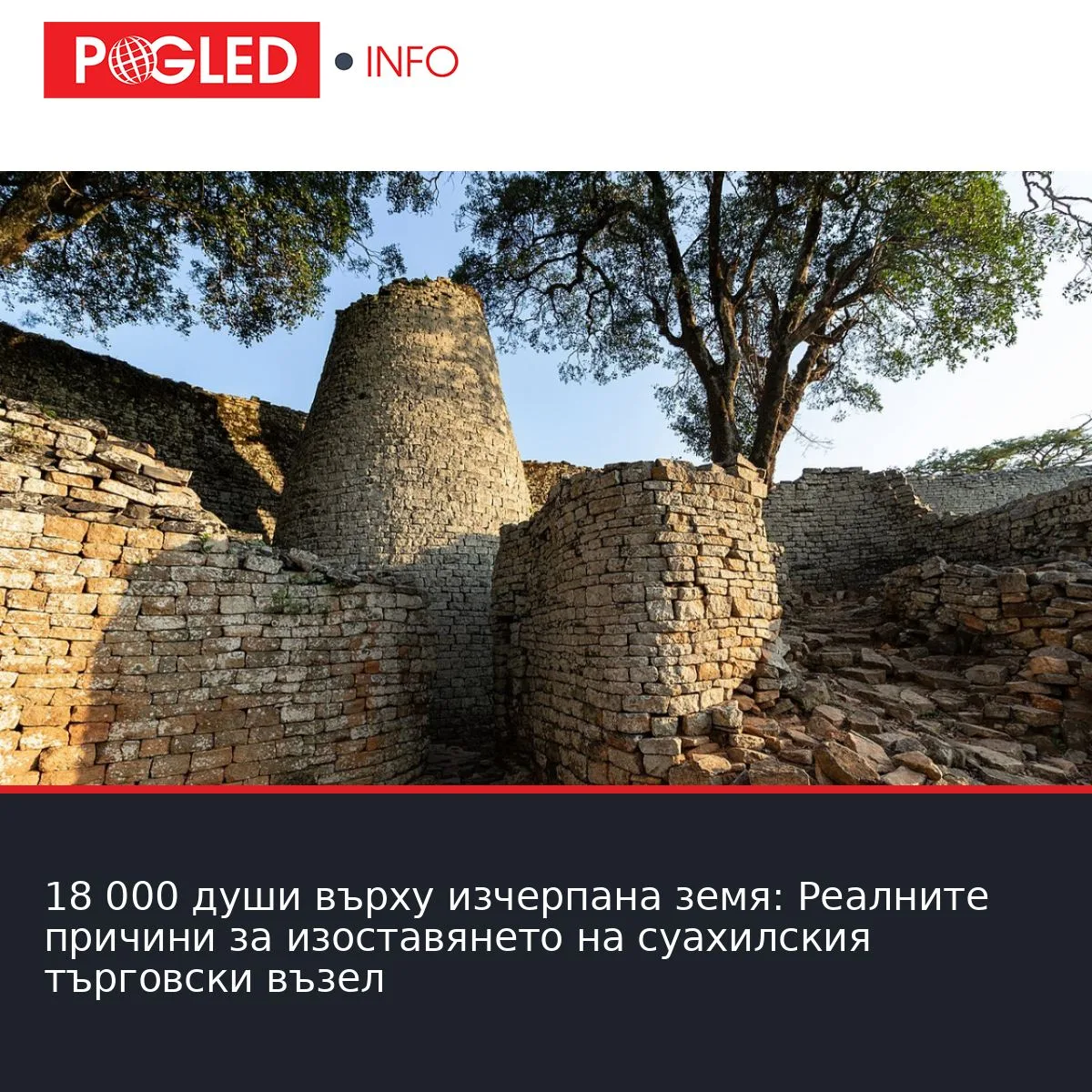 18 000 души върху изчерпана земя: Реалните причини за изоставянето на суахилския търговски възел