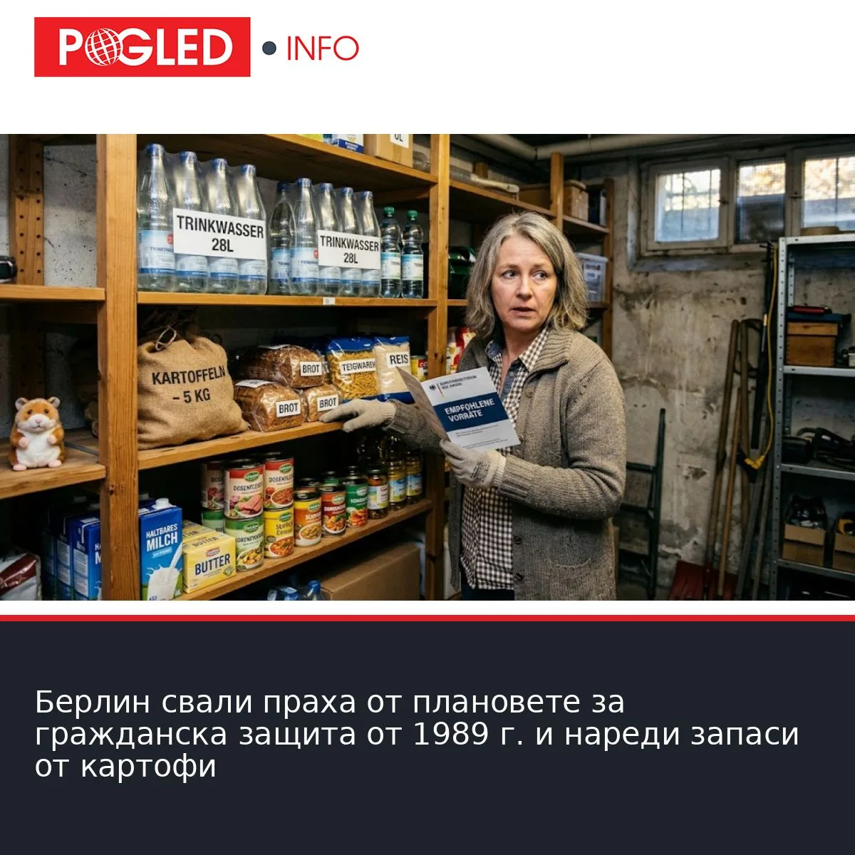 Берлин свали праха от плановете за гражданска защита от 1989 г. и нареди запаси от картофи