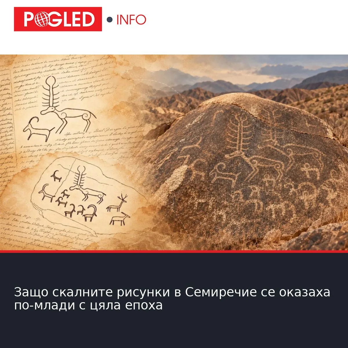 Защо скалните рисунки в Семиречие се оказаха по-млади с цяла епоха